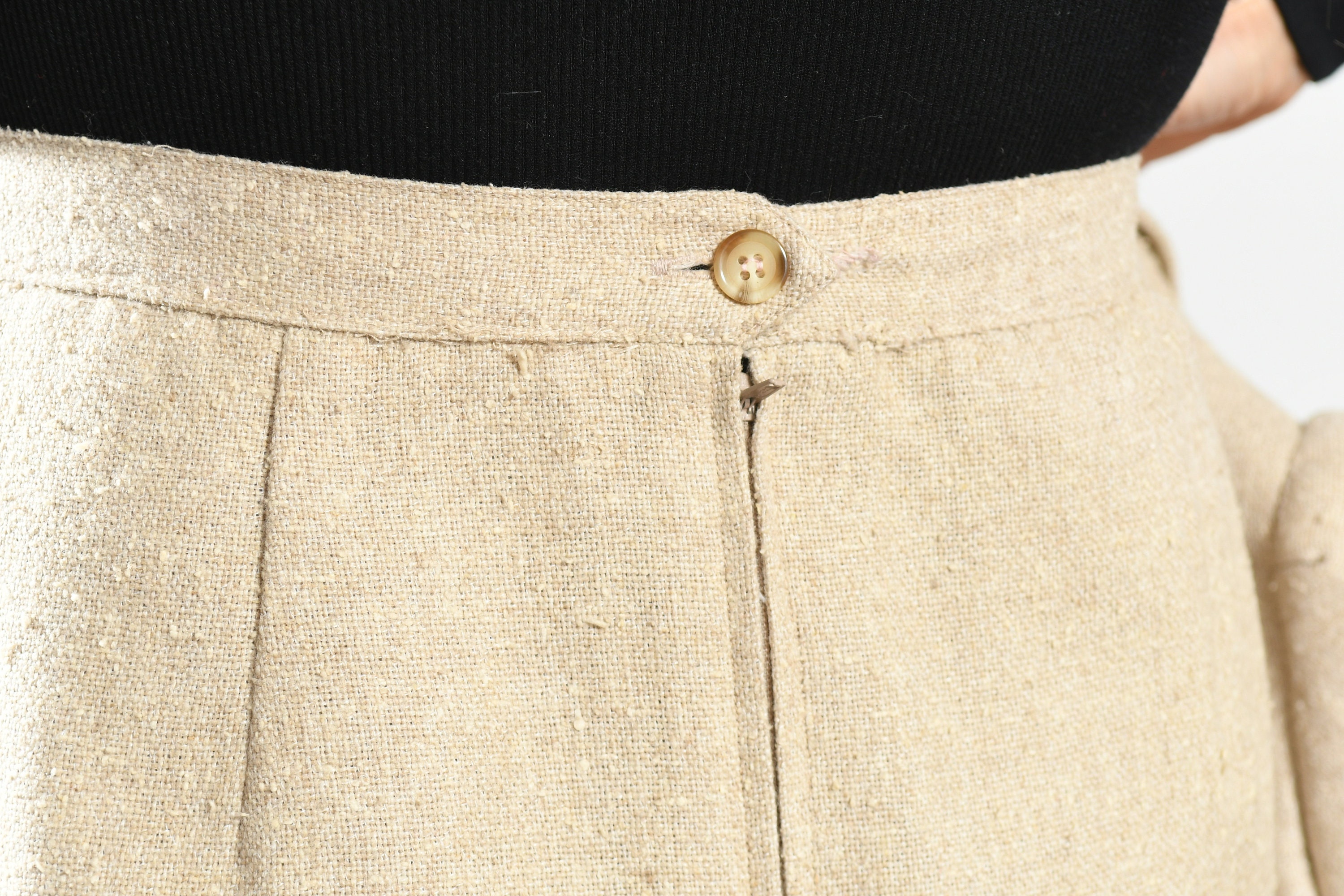CP/ Central Park/ Wool Skirt Set/ Linen Skirt Set/ 70's - Etsy