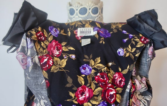 Leslie Fay, 80s Floral Two Piece Skirt Set, Penci… - image 10