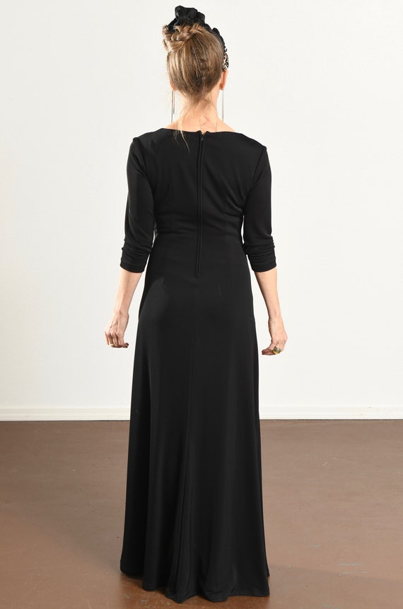 TADASHI Dress/ Tadashi Black Evening Dress/ Poly … - image 4