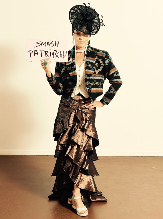 Ruffle Skirt/ Satin Ruffle Skirt/ Southwest Ruffle