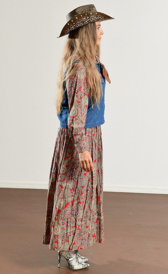 Willow Bend/ Western Skirt Set/ Southwest Denim V… - image 3