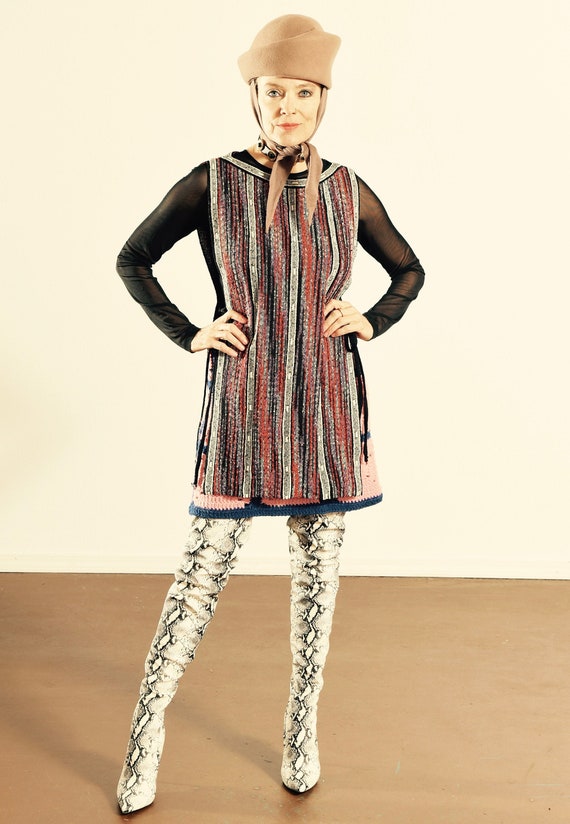 GOLDWORM Knit Tunic/ Knit Tunic/ 70's Knit Tunic/