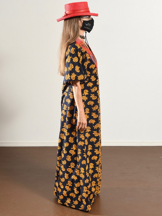 70's Butterfly Sleeve Maxi Dress/ 70's Maxi Dress… - image 5