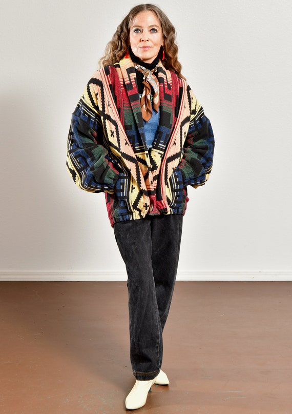 Silverado, Southwest Fringe Blanket Coat, Santa F… - image 2