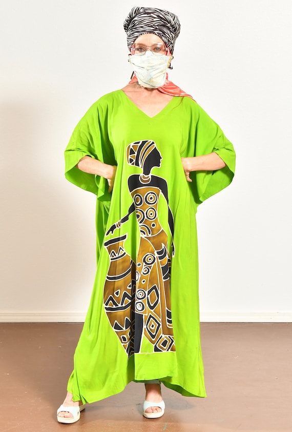 Back From Bali Caftan/ Batik Caftan/ African Caft… - image 3