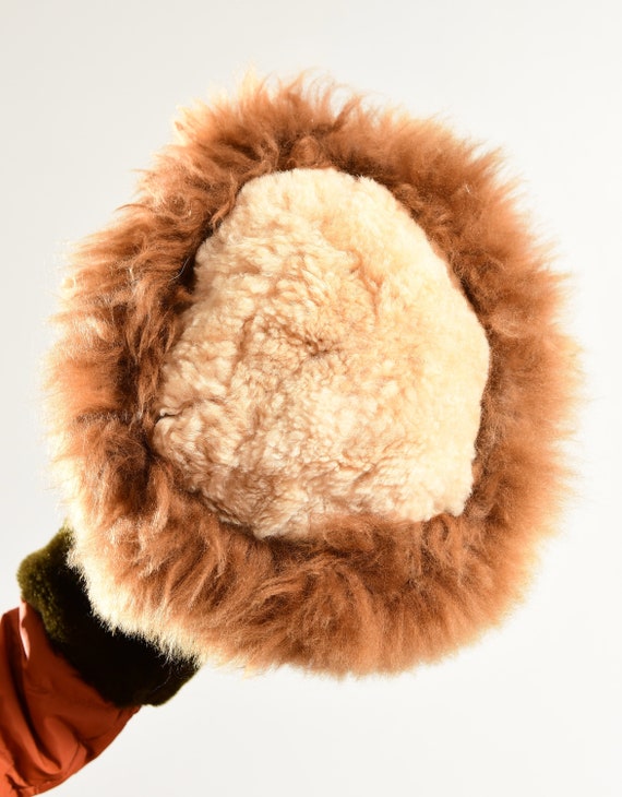 Sherpa Sheepskin Russian Hat, Fur Trader Cap, Yak… - image 8