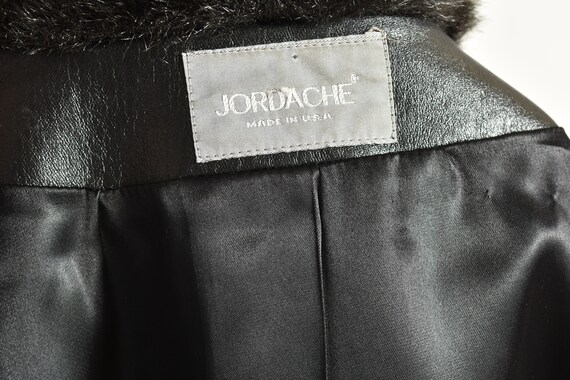 80's Black Faux Fur Coat, Winter Overcaot, JORDAC… - image 10