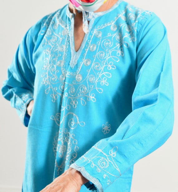 India Tunic/ Turquoise Tunic/ Aqua Tunic/ Morocca… - image 10