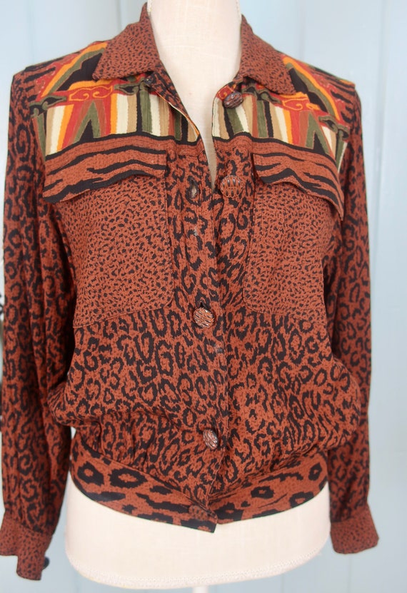 Carole Little/ Leopard Print jacket/ Leopard Prin… - image 7