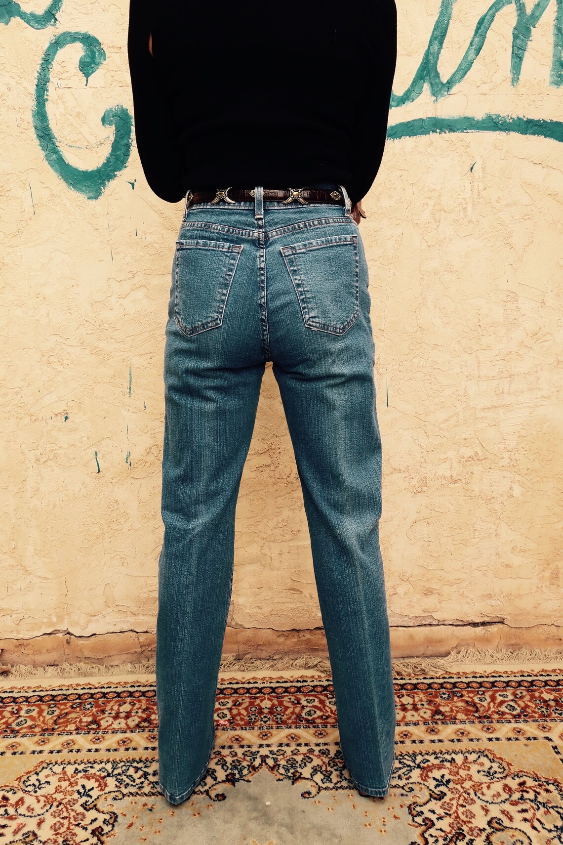 bootcut jeans with rhinestones