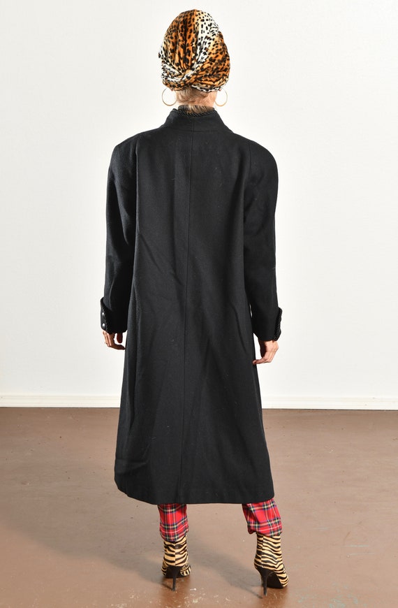 MDP Mario De Pinto/ Vintage Wool Dress Coat/ 80's… - image 5