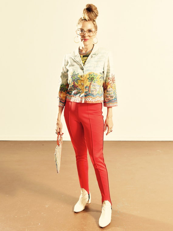 Nancy Bolen Summer Beaded Jacket/ Summer Denim Jac