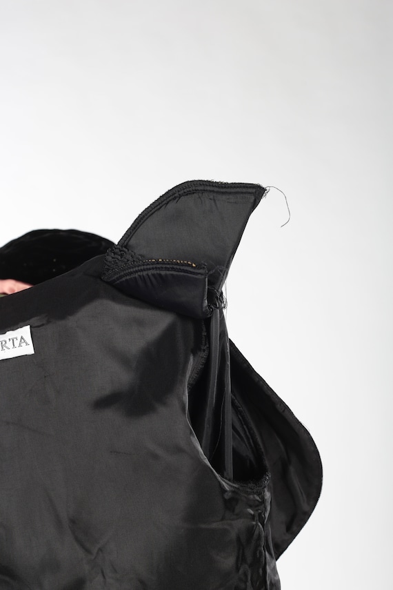 Black velvet shrug jacket deals