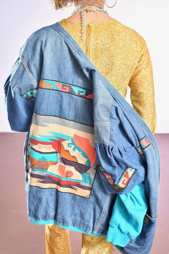 SouthWest Denim Jacket/ 80's Southwest Denim Jack… - image 10