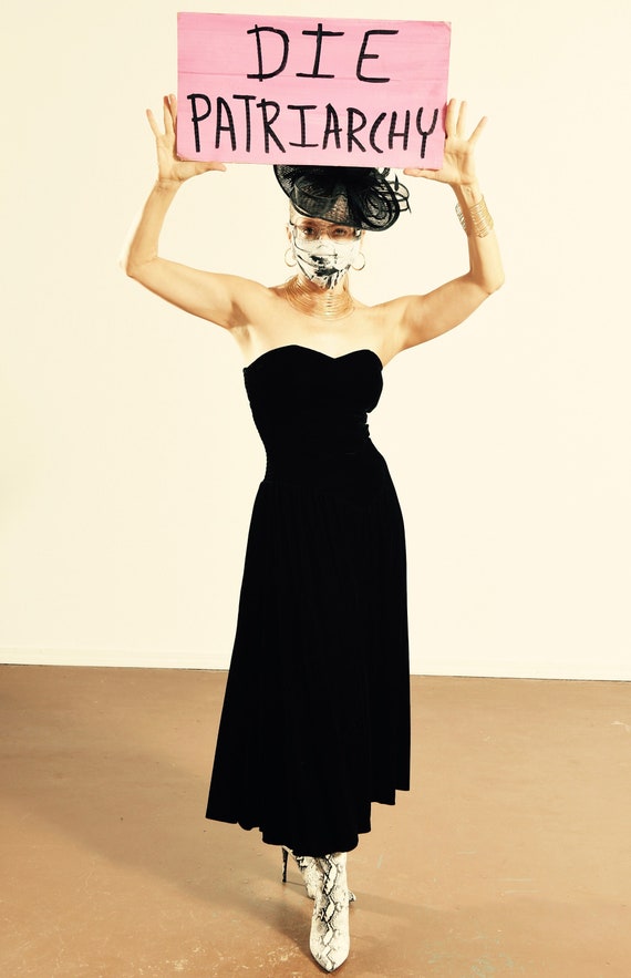50's Velvet Dress/ Velvet Cocktail Dress/ Vintage