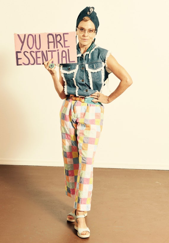 French Toast/ Denim Vest/ Denim and Lace Vest/ 90'