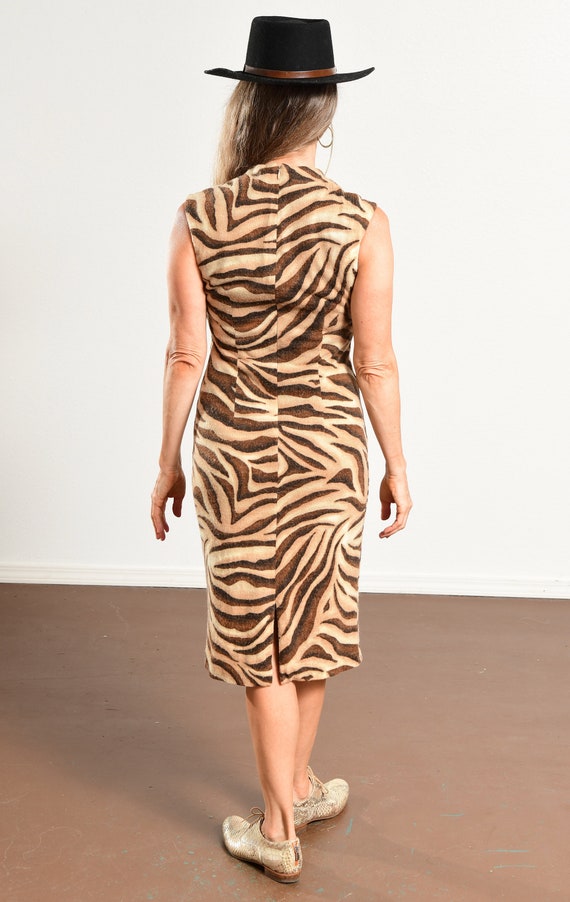 David Warren New York/ Zebra Print Dress/ Leopard… - image 4