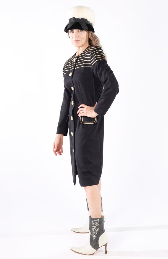 Leslie Fay/ 80's Blazer Dress/ 80s Coat Dress/ Mi… - image 5