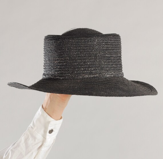 BETMAR/ Black Straw Hat/ Southwest Straw Hat/ Wid… - image 8