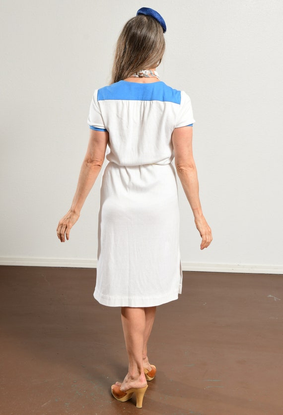 Connections/ 70's Cotton Dress/ 70's Tennis Dress… - image 4