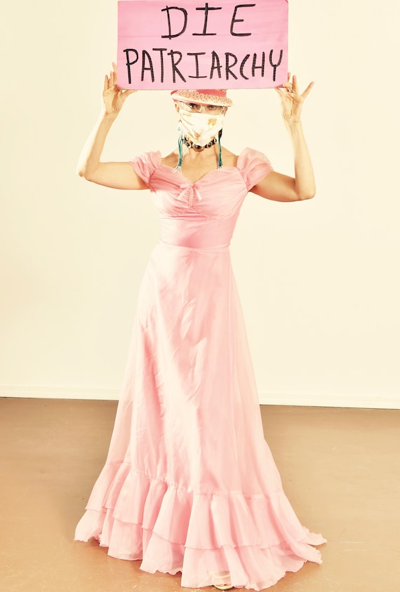 Vintage Pink Chiffon Dress 70 s Pink Chiffon Prom Dress Vintage