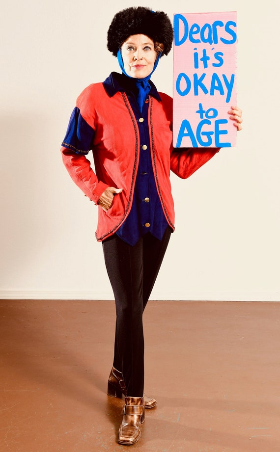 The Art of Being by Christiana/ 80's Suede Jacket/