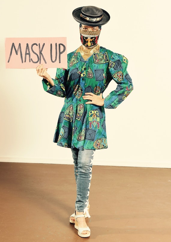 African Print Dress/ African Print Shirt Dress/ Af