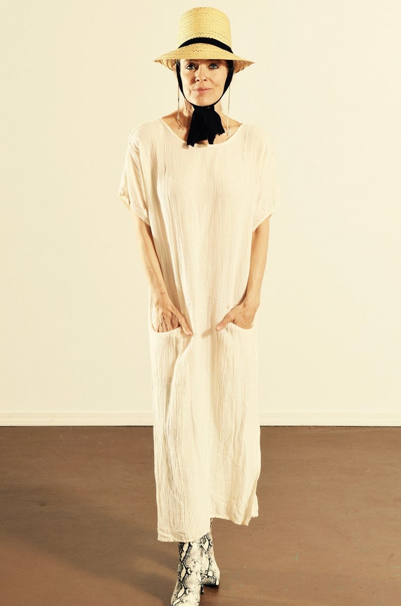 Angelheart Designs by Jeanne Engelhart/ Caftan Dress/ Boho Sheer