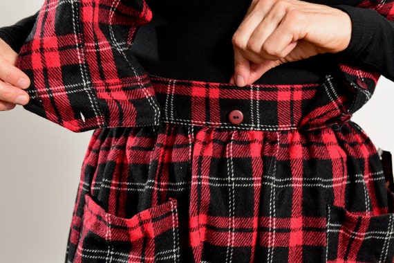 You Babes/ Tartan Jumper Dress/ Plaid Jumper Dres… - image 7