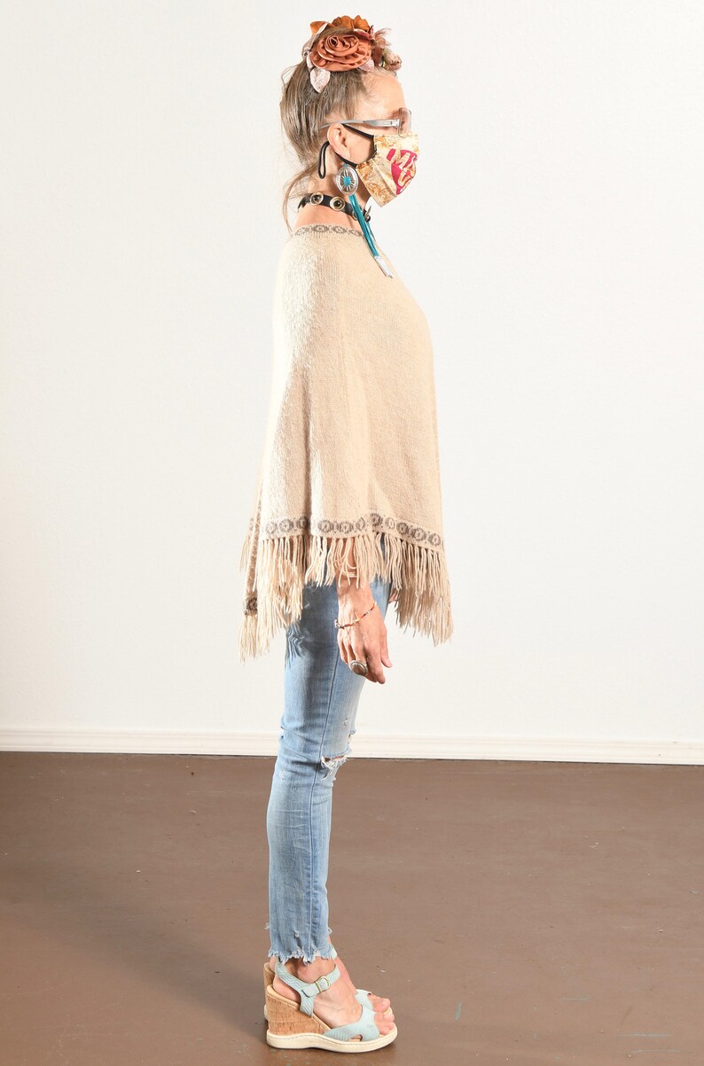 Bolivian Double Alpaca Poncho main image 0