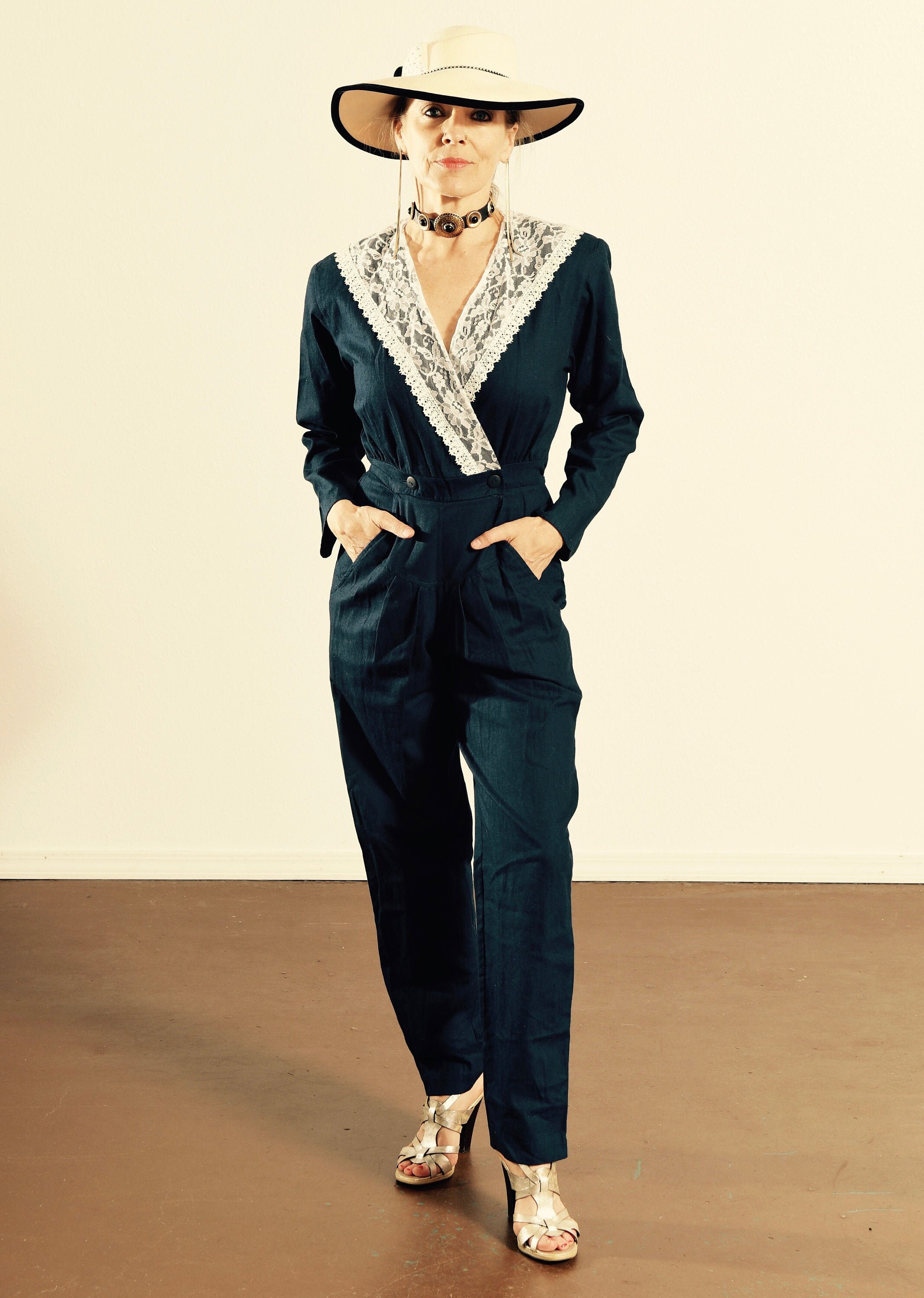 ri様専用 SAILOR LACE COLLAR JUMP SUIT - メルカリ