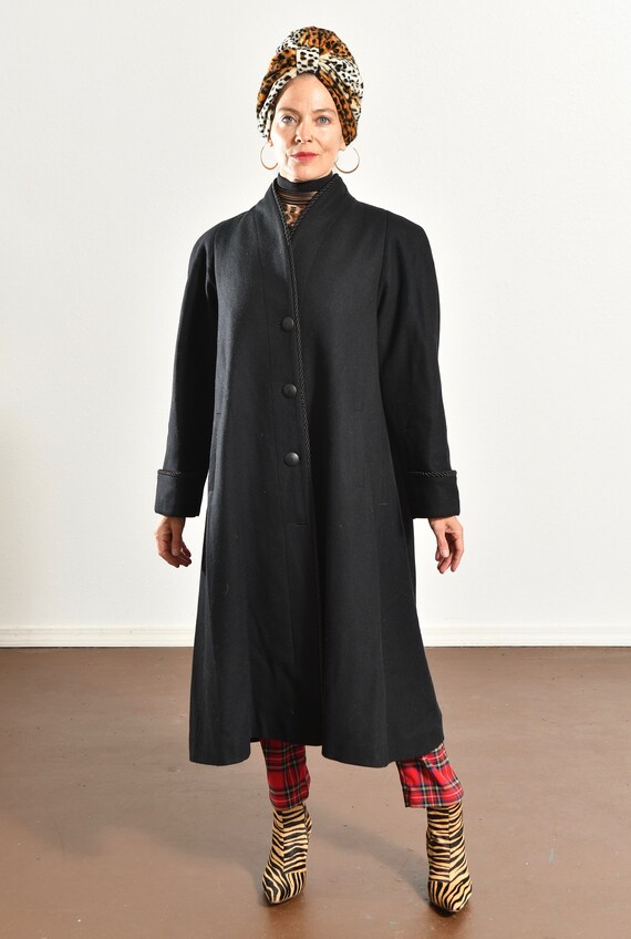 MDP Mario De Pinto/ Vintage Wool Dress Coat/ 80's… - image 3