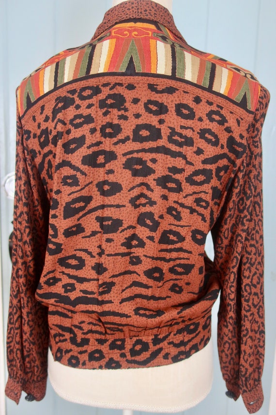 Carole Little/ Leopard Print jacket/ Leopard Prin… - image 4
