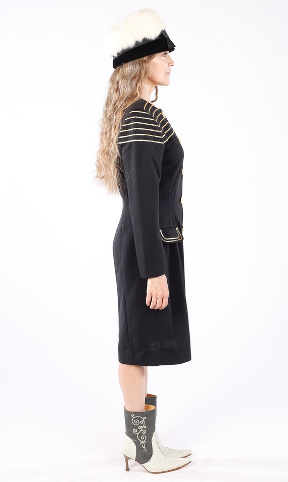 Leslie Fay/ 80's Blazer Dress/ 80s Coat Dress/ Mi… - image 3