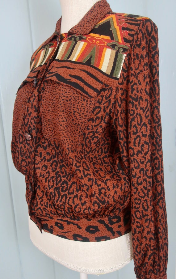 Carole Little/ Leopard Print jacket/ Leopard Prin… - image 6