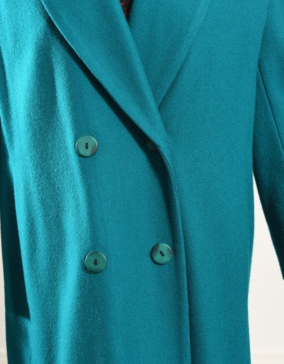 Karessa Wool Coat/ 80's Wool Dress Coat/ 80's Woo… - image 7
