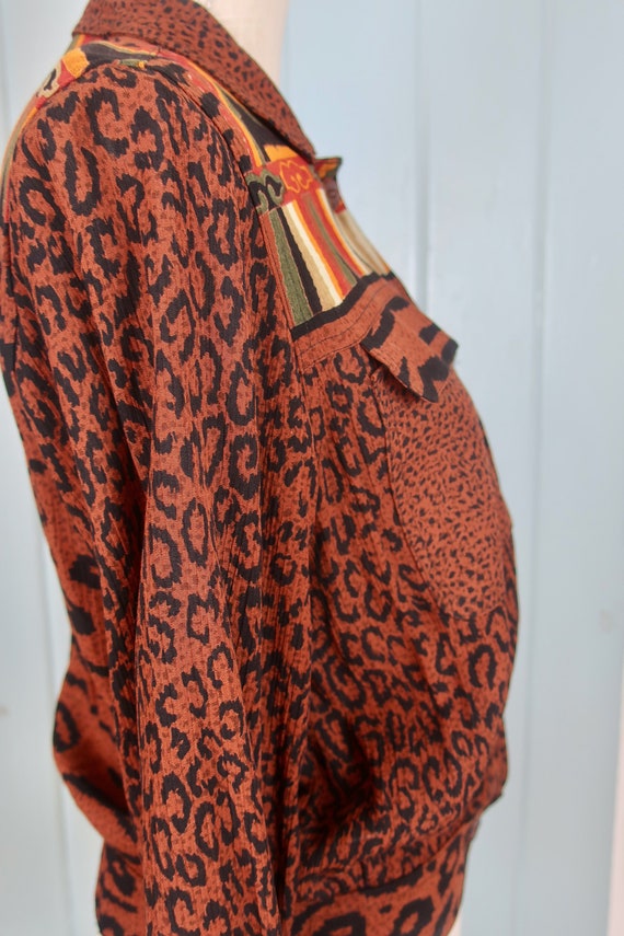 Carole Little/ Leopard Print jacket/ Leopard Prin… - image 3