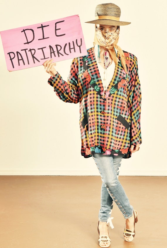 Carole Little/ Carole Little Blazer/ 80's Plaid Bl