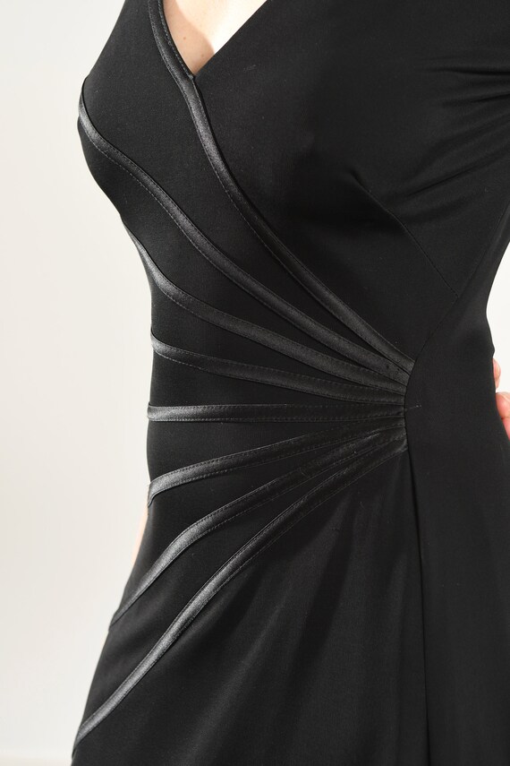 TADASHI Dress/ Tadashi Black Evening Dress/ Poly … - image 7