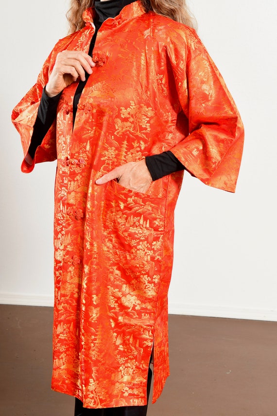 Joli/ Chinese Robe/ Chinese Metallic Robe/ Gold R… - image 7