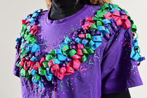 Emmanuel Ribbon T-Shirt/ 80's Ribbon T-Shirt/ 80'… - image 8