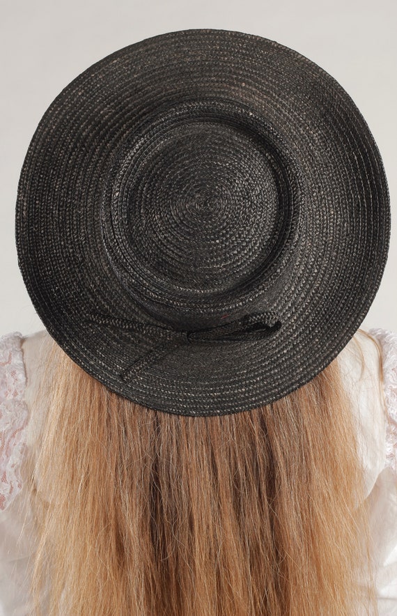 BETMAR/ Black Straw Hat/ Southwest Straw Hat/ Wid… - image 5