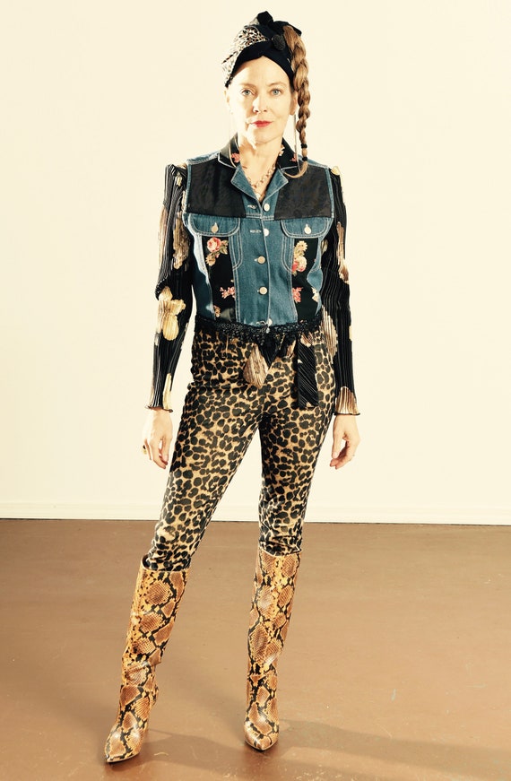 Taylor G Dallas, Texas/ Denim and Lace Vest/ Stevi