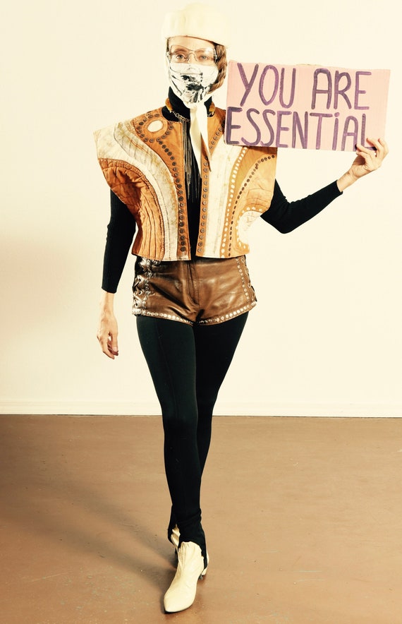 Quilted vest/ Batik Quilted Vest/ Southwest Quilte
