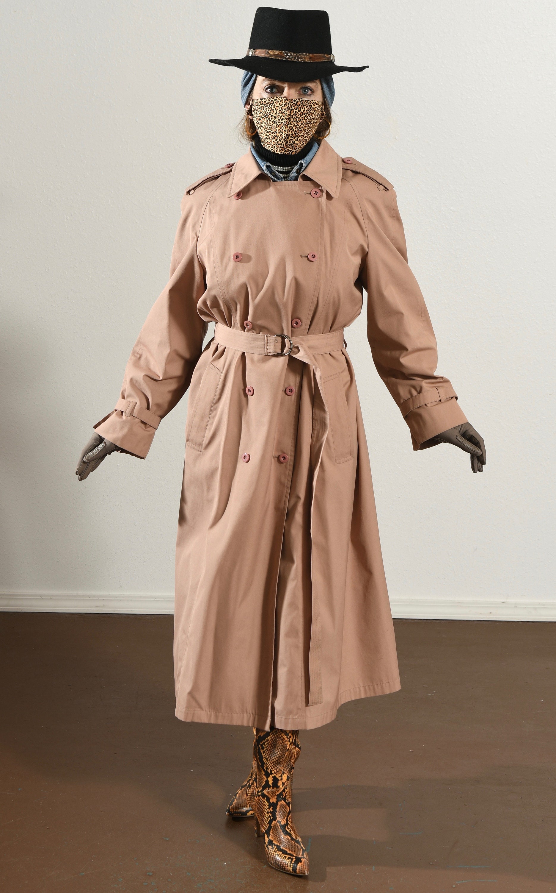 London fog double breasted trench deals coat