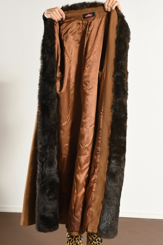 Alorna/ 80's Wool Coat/ 80's Full Length Coat/ 80… - image 9