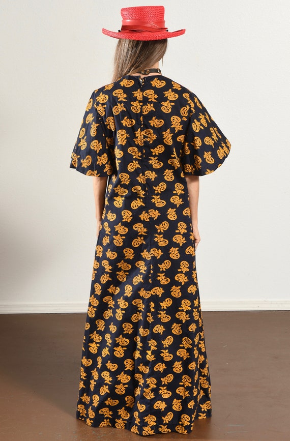 70's Butterfly Sleeve Maxi Dress/ 70's Maxi Dress… - image 6