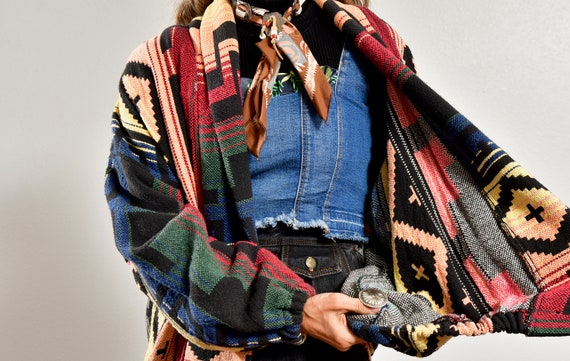 Silverado, Southwest Fringe Blanket Coat, Santa F… - image 8