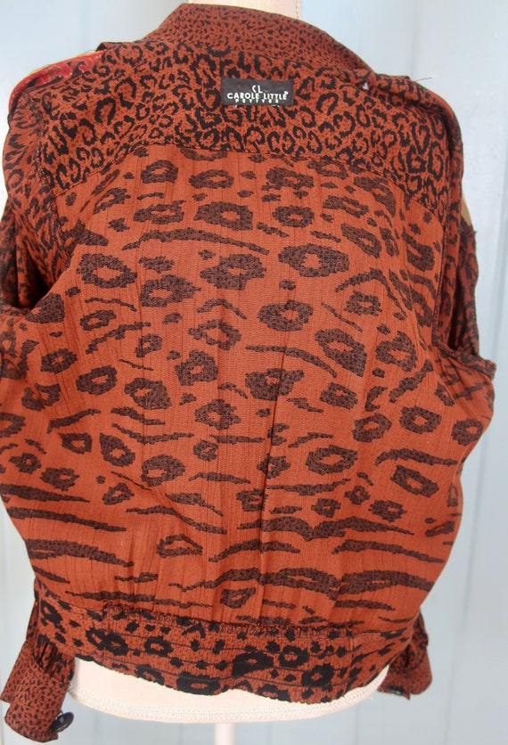 Carole Little/ Leopard Print jacket/ Leopard Prin… - image 9