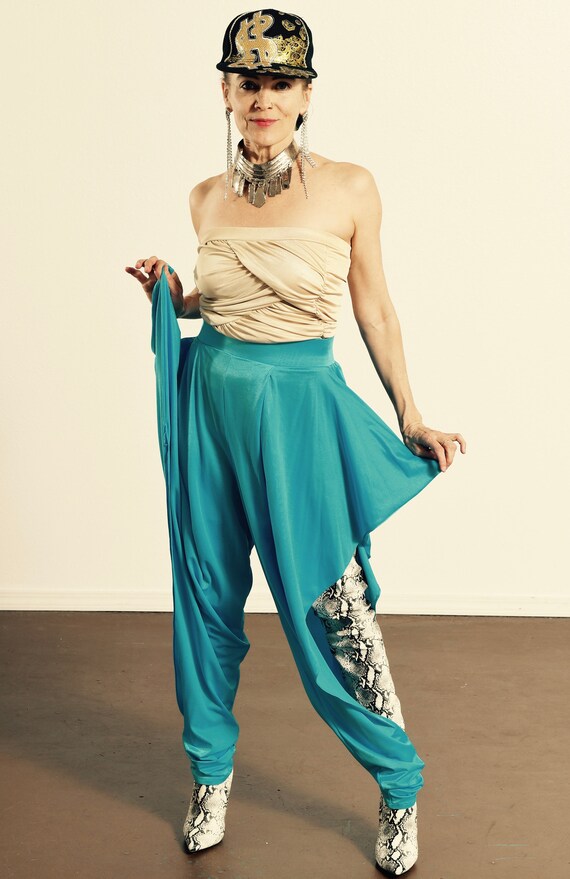 80's Harem Pants/ Solid Gold Disco Pants/ MC Hamme